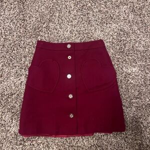 Kate Spade Heart Pocket Skirt